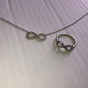 Infinity Necklace and Ring